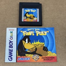 Nintendo Game Boy Color GBC Daffy Duck Fowl Play Game & Manual
