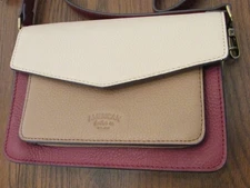 AMERICAN LEATHER CO. TRI-COLOR CROSSBODY Bag Purse Handbag Never Used