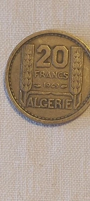 Monnaie Algérie 20 Francs 1949 - Photo 1/2
