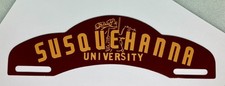 Vintage Old Original Susquehanna University License Plate Topper. Looks New Vintage Old Original Susquehanna University License Plate Topper. Looks New