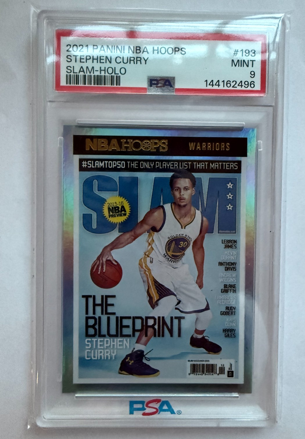 2021-22 Panini NBA Hoops - Slam Stephen Curry #SLAM #193 Holo