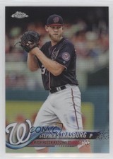 2018 Topps Chrome Refractor Stephen Strasburg #185 0x5t