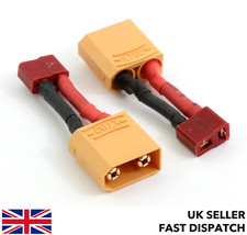 XT90 male to Deans T-Plug female connector lead adaptor/wire/cable 30mm  RC LiPo