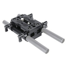 Shoulder Support Camera Baseplate with 15mm Rod Clamp Railblock for DSLR Rig