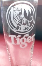 TIGER BEER HALF PINT GLASS M 12 Rastal Glass, 8” tall, Vintage from Singapore
