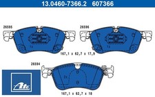 Ate 13.0460-7366.2 Bremsbelagsatz für Scheibenbremse Bremsbelagsatz 