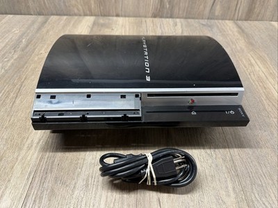 Sony PlayStation 3 Fat PS3 80GB Black Console Gaming System CECHL01