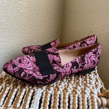 Kate Spade New York Women 6 Size Corina Floral Rose Brocade Loafer Tapestry Pink