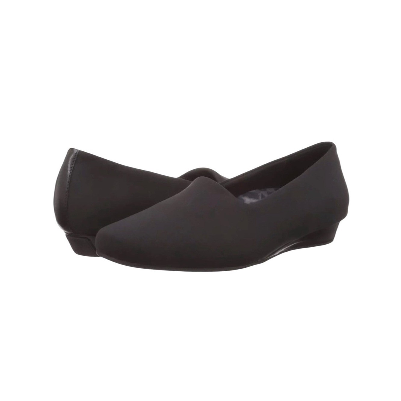 Vionic 386 Powell Black Demi Wedge Slip On Flat Size 8 NWT