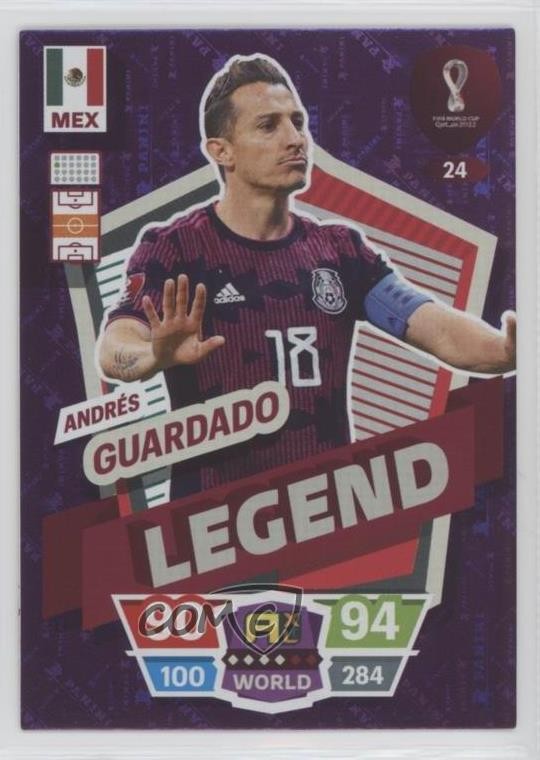 2022 Panini Adrenalyn XL FIFA World Cup Qatar Legend Andres Guardado #24 0x9a