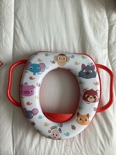 Cocomelon Red Soft Potty Training Seat, Includes Bonus Storage Hook, Unisex