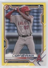 2021 Bowman Prospects Yellow Border 19/75 Trent Deveaux #BP-94 0a9v