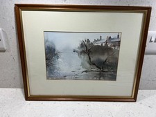 Sheffield River Don Impressionist W/C Hazel Lale listed Northern Artist c 2000