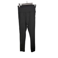 Women's Black Leggings Size Small/Medium High Waisted with Pockets Cozy Easy On