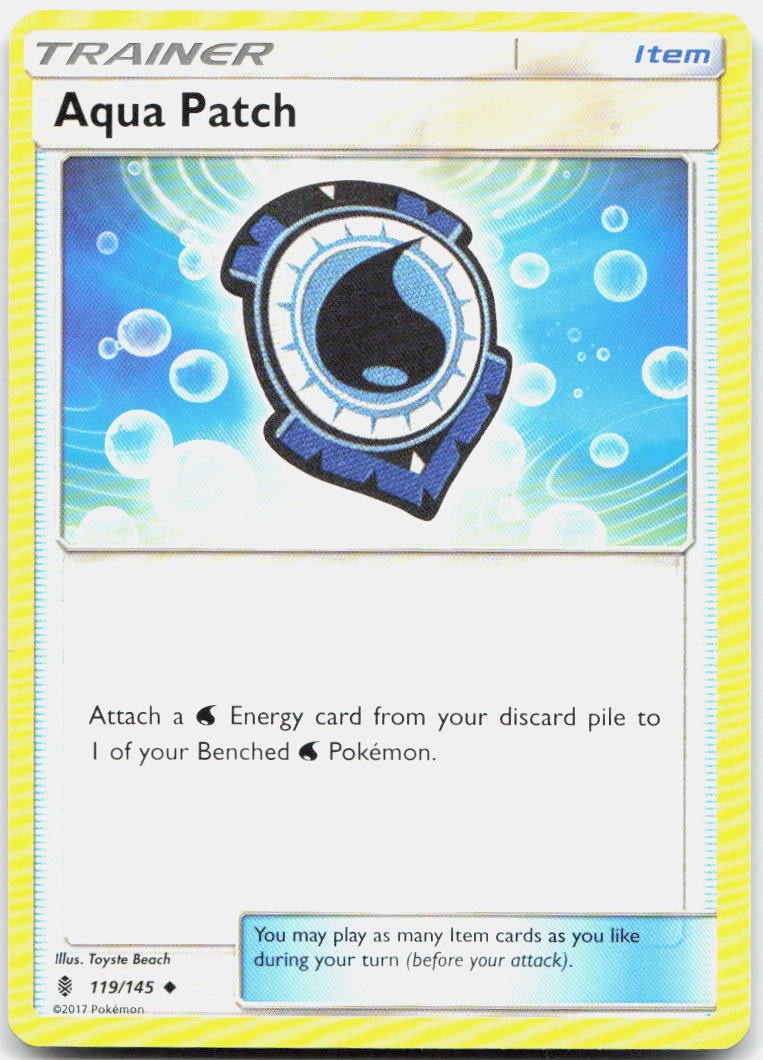 Aqua Patch 119/145 Uncommon Guardians Rising Pokemon NM/LP