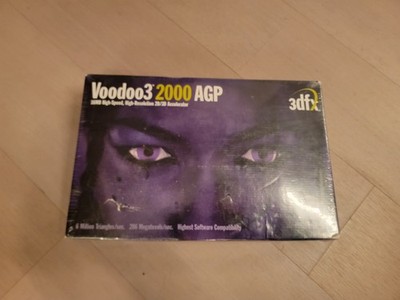 3DFX Voodoo3 2000 AGP graphics accelerator card