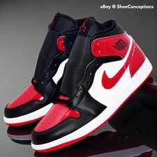 Nike Air Jordan 1 Mid SE Shoes Black Varsity Red White HV4091-006 Mens Sizes NEW