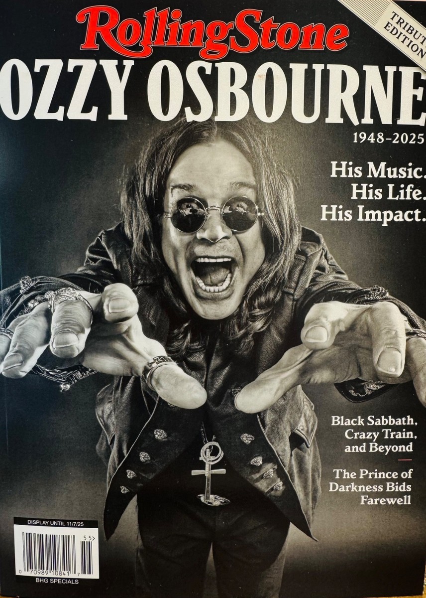 OZZY OSBOURNE 1948-2025 - ROLLING STONE MAGAZINE - TRIBUTE