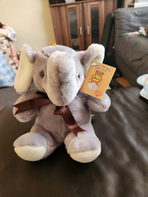 Fleur de France Elefant Plüsch, selten, grau