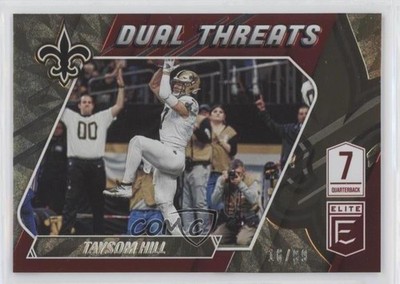 2021 Panini Donruss Elite Dual Threats Red 16/99 Taysom Hill #DT1 0hg1