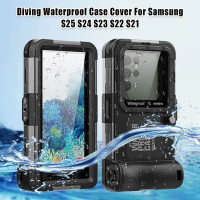 For Samsung S25 S24 S23 S22 S21 Ultra Plus FE Diving Waterproof Case Cover