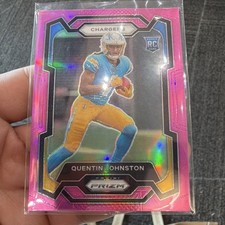 Panini 2023 Prizm Pink Prizm Quentin Johnston #353 Rookie Los Angeles Chargers