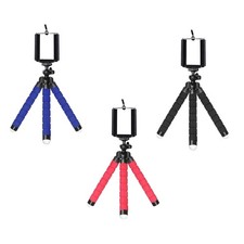 360 Degree Rotating Selfie Tripod Stand with Clip Bracket Mount