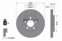 2X Bremsscheibe Pagid 53953NHC FüR VW Polo 5 6R1 6C1 4 Bora 1 1J2 Variant 1J6 3
