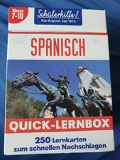 Schülerhilfe Spanisch Quick Lernbox 7 - 10.  Klasse Neu Ovp - Versand inkl.