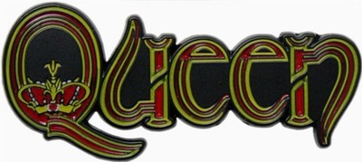 Emaille Anstecker Queen Logo - 5 x 2,2 cm - Freddy Mercury