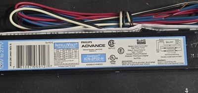 Philips Advance ICN-2P32-N 32W T8 120/277V Electronic Fluorescent Ballast 2 Lamp