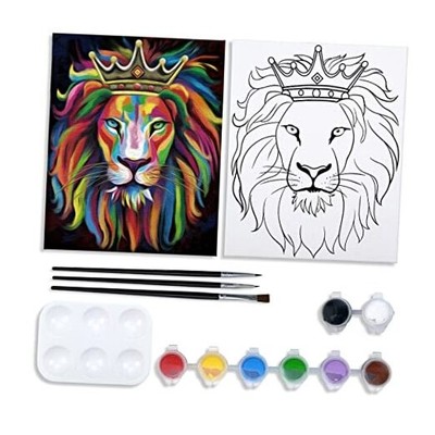  Pre Drawn Canvas Painting Kit for Painting for Adults Party Kits Paint 8x10