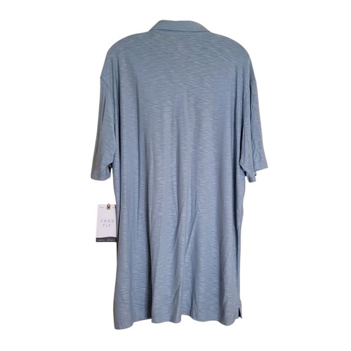 Polo Free Fly Bambú Slub Para Hombre Talla 3XL Verde Vidrio Marino - Imagen 2 de 5