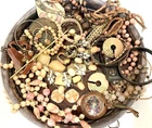 Hand Curated Vintage EARTHY APRICOT Costume Jewelry Lot!  100% Wearable Resell