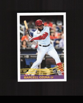 2018 Donruss #246 Marcell Ozuna Baseball Card St. Louis Cardinals