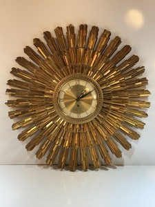 Syroco Sunburst Clock | eBay
