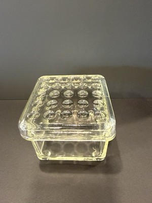IKEA Koloni 4  Square Glass Container Vintage And Retired 1970s