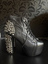 Jeffrey Campbell LITA SPIKE - Schnürstiefelette - black Grösse 38