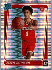 2021-22 Donruss Optic Target Exclusive SP Silver Pulsar Prizm Jalen Johnson RC
