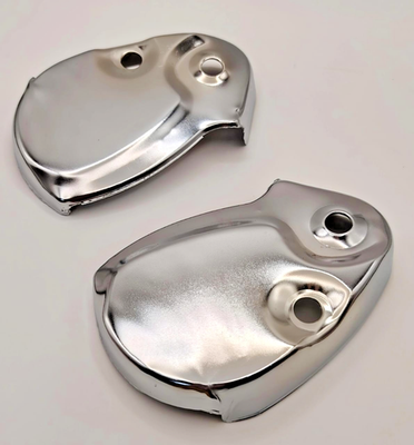 #ad #ad Honda Cub C50 C65 C70 C90 Chrome Front Fork Cover Plate Pair $33.00