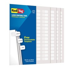 Redi-Tag Laser Index Tabs | Permanent Adhesive Divider Labels | Customizable 675