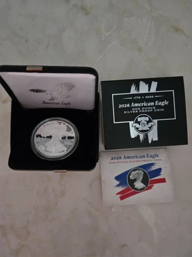 1776 - 2026 W Proof American Silver Eagle 1 oz Silver $1- 250th Anniversary