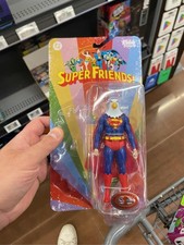 McFarlane DC Retro Super Friends Warpland Superman Red Platinum Figure