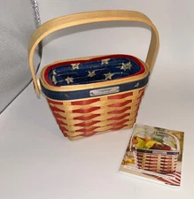 Longaberger 2001 Inaugural Basket Hostess Appreciation America Protector & Liner