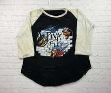 Vintage 1980 Pink Floyd THE WALL Raglan Sleeve Tour T-Shirt - Size Large