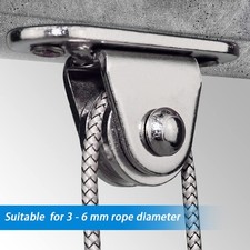 Heavy Duty Fixed Pulley  Wall-Mounted Pulley Detachable Pulley Block Kit 4Pcs