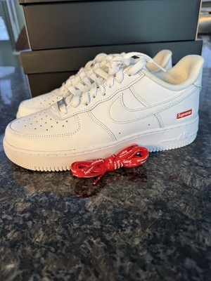 Supreme Box logo X Air Force 1 Low  White - Pick Size. Shoes Sneaker Collab
