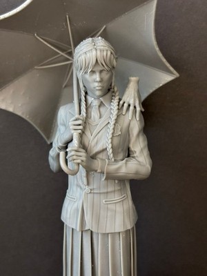 Wednesday Addams 3D Printed Resin Figure | 1/6 & 1/10 Scale | Unpainted | 