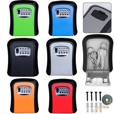 Door Key Safe Box Lock 4 Digit Code Storage Locker Security Outdoor Home Office