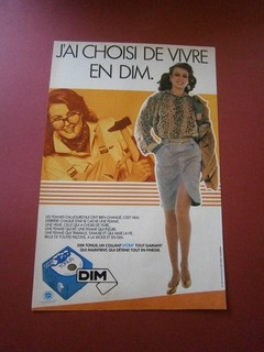 Werbung Reklame 1981 DIM Tonus Feinstrumpfhose mit Lycra Collant RAR